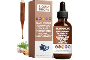 Skaal Vello Black Walnut Wormwood Gut Reset, Wormwood Black Walnut Clove Drops, Gentle Gut Cleanse & Health & Absorption, wit