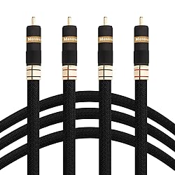 Monosaudio 17AWG Audiophile RCA Cable RCA Balanced