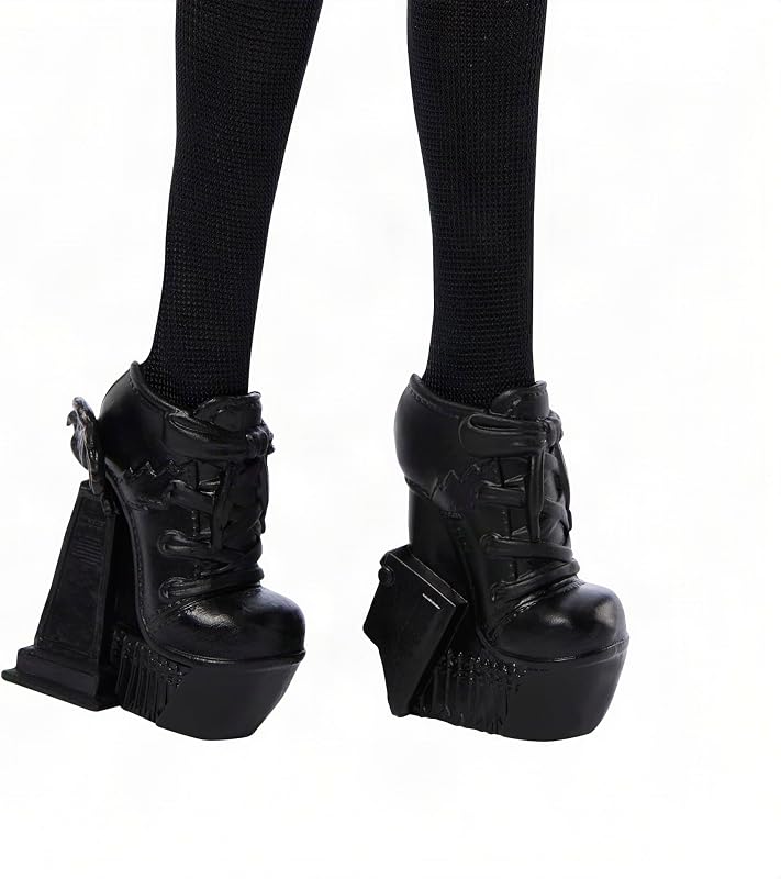 x Wednesday Addams Muñeca en vestido negro