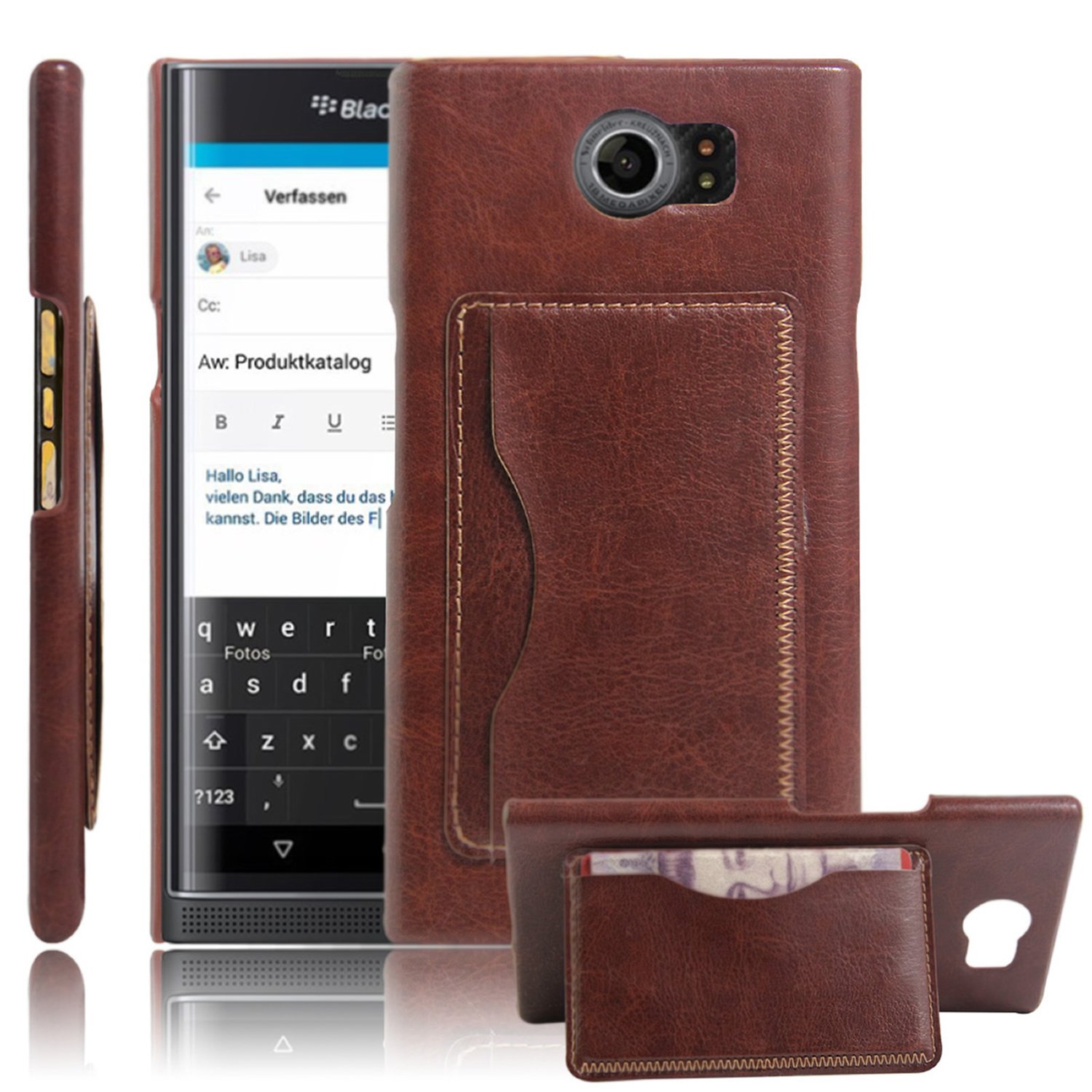 Blackberry Priv Case Hualubro Ultra Slim Premium Pu Leather