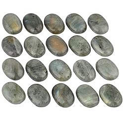 SUNYIK Labradorite Crystal Cabochons CAB for