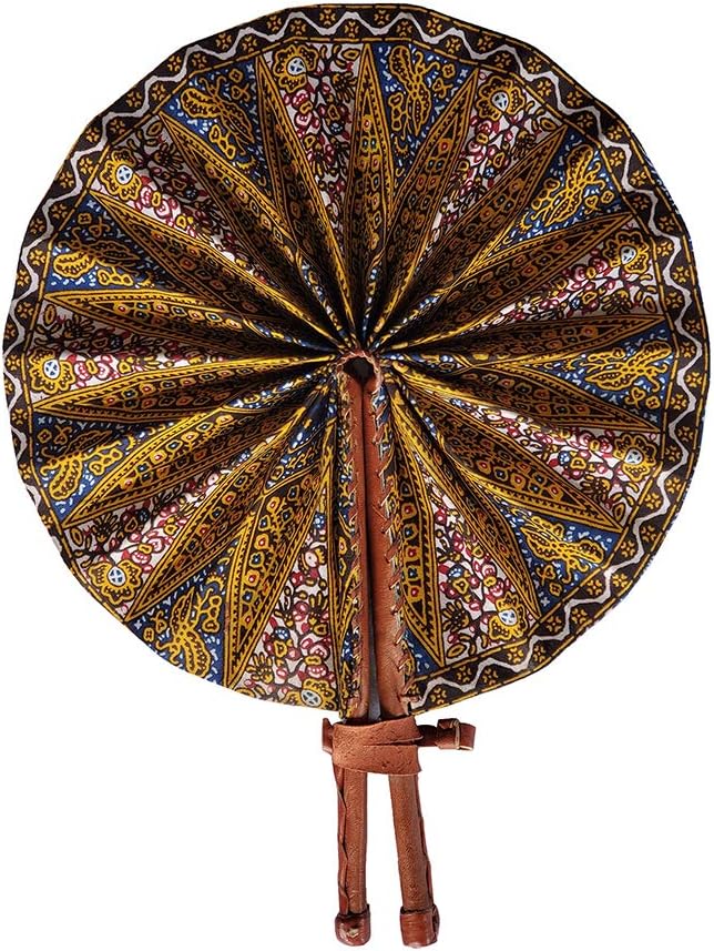 african print hand fan