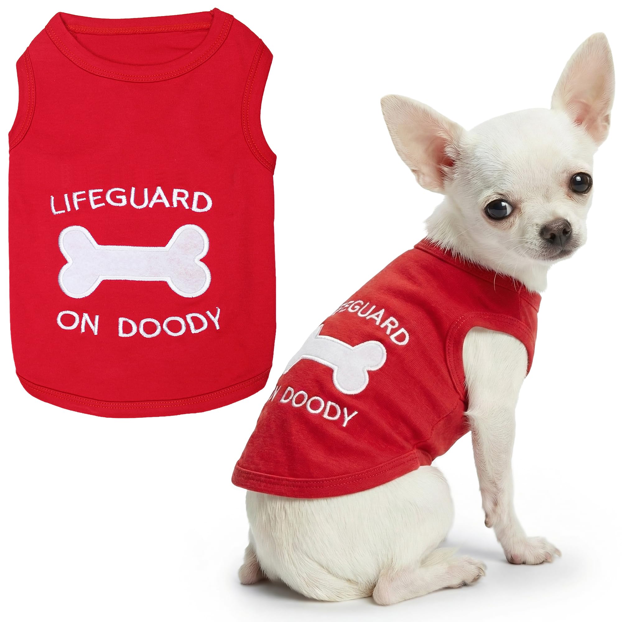 Parisian Pet Lifeguard on Doody Dog T-Shirt, XX-Small