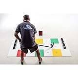 Hockey Revolution My Puzzle Systems, Professional Training Flooring Tiles, Practice Trainer Set with Passers, Symbols, and Free Mobile App, Improve Stickhandling, Reaction Time, Shooting, Passing