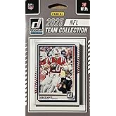 New England Patriots 2025 Donruss Factory Sealed Team Set Featuring a Drake Maye 2nd Year Card and Stefon Diggs with Kyle Williams, TreVeyon Henderson and Will Campbell Rated Rookie Cards Plus