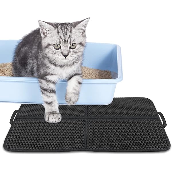 海外輸入商品 iPrimio Jumbo Cat Kitty Litter Box Trapper Mat 29x27 inches Rug