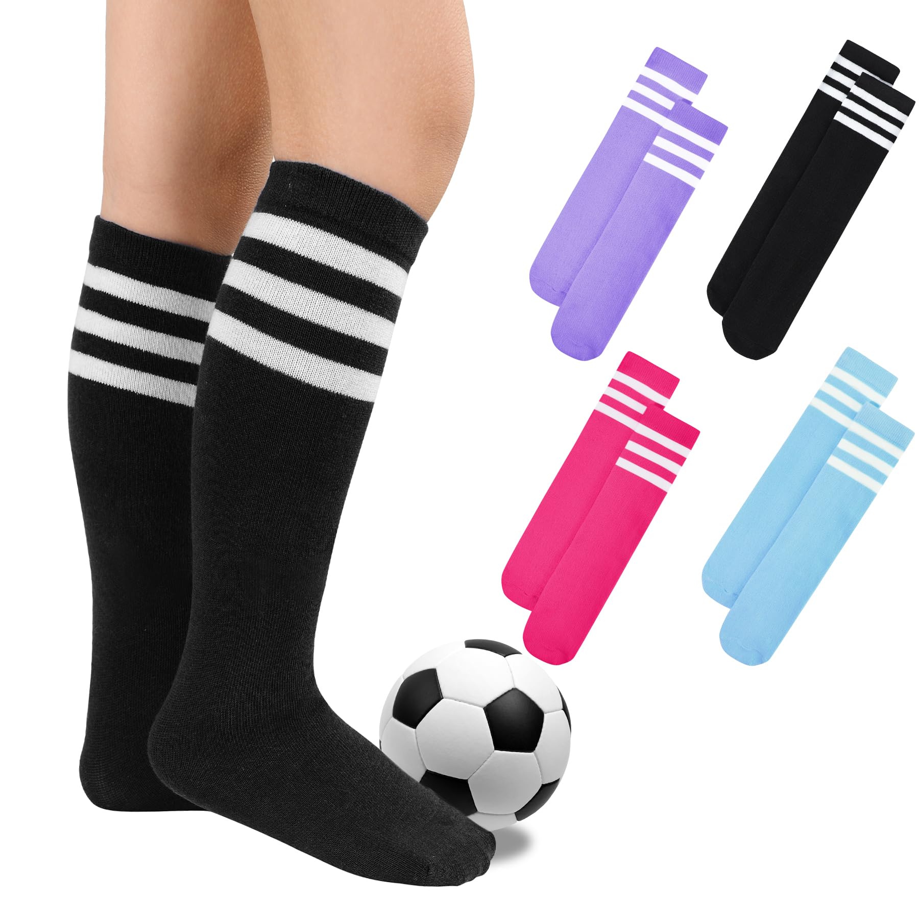 Zando Hot Pink Soccer Socks - Knee High & Long
