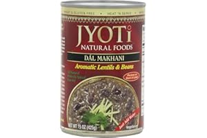 Jyoti Dal Makhani, 12 cans of 15 oz each, All Natural, Product of USA, Gluten Free, Vegetarian, NON GMO, BPA Free Cans