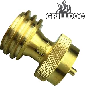 Grill Doc Steak Saver Gas Grill Adapter, 1 Pound Propane Tank Connector