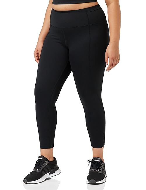 Amazon Essentials Women's Active Sculpt Medium Waist 7/8 Length Leggings, Black, X-Small (Previously Core 10)