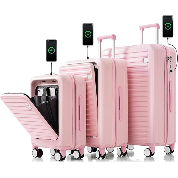 Amazon.com | RUNNA Luggage Set of 4,20,24,28inch with USB