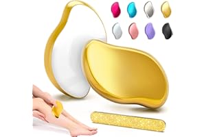 Freefa Crystal Hair Eraser for Women Men - Smooth Hair Eraser Upgraded Version Nano Mirror Eraser - Painless Crystal Hair Remover with Nano Nail File - Portable Leg Hair Remover