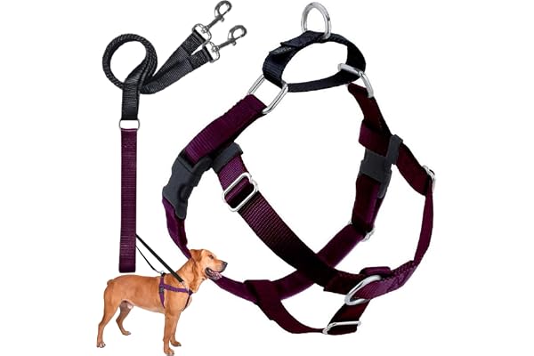2 Hounds Design Freedom No Pull Dog Harness | Adjustable Gentle Comfortable Control for Easy Dog Walking |for Small Medium an