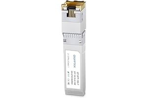 QSFPTEK 10GBASE-T SFP+ to RJ45, RTL8261N Chip 10gagbit SFP Copper RJ45, Mini Gbic Network Transceiver Compatible with Cisco SFP-10G-T-S, Ubiquiti, and Other Open Switch