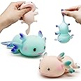 ZTATU Axolotl Squishy Fidget Toys Stress Balls for Adults (2PCS) Sensory Toys for Kids, Party Favors for Kids, Axolotl Stress Relief Gifts, Easter Basket Stuffers