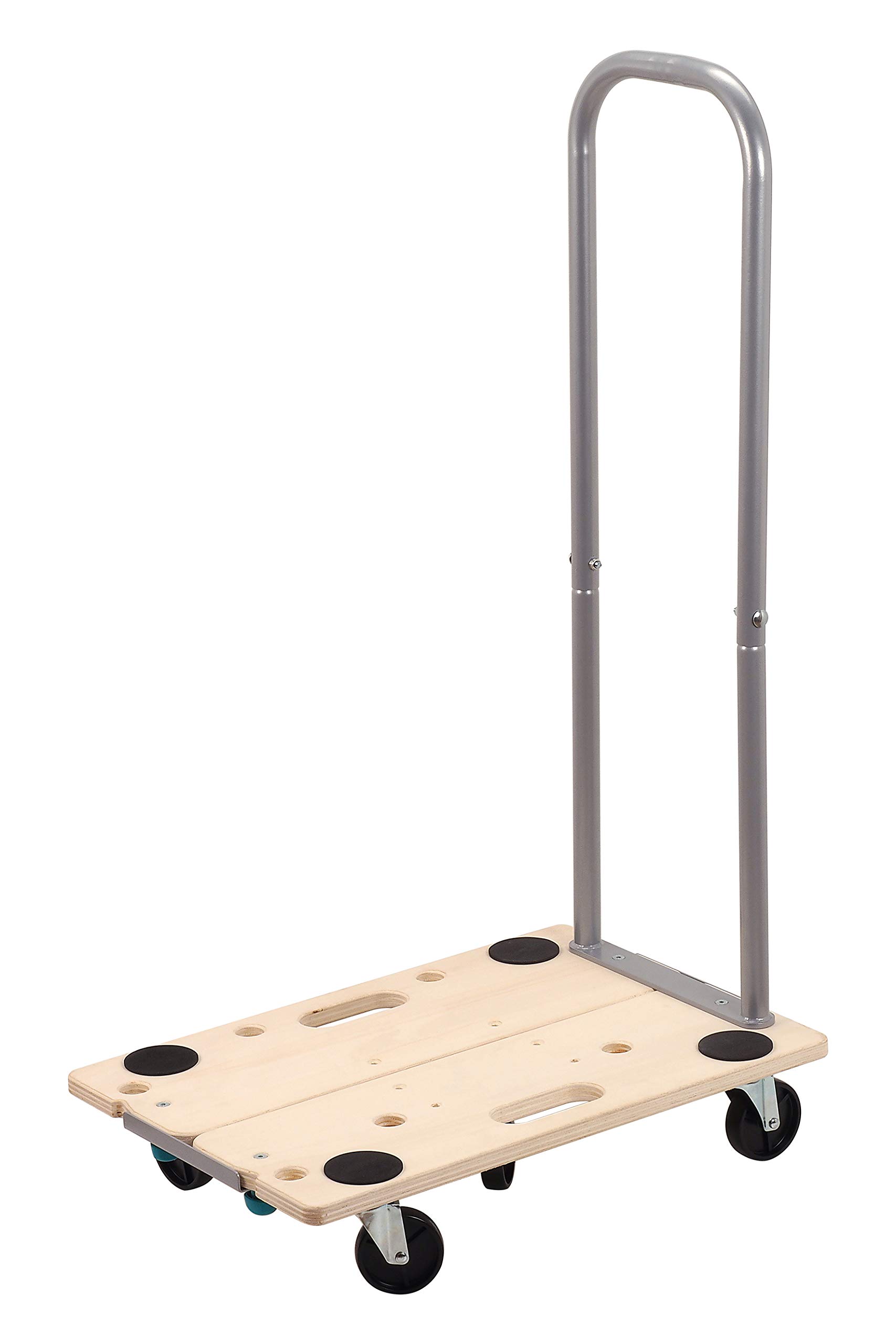 wolfcraft 5548000 FR 350 B Splittable Furniture Dolly With Handle, Beige, 565 x 960 x 390 mm
