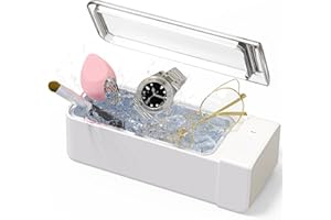 KUNPHY Sonic Jewelry Cleaner, Professional Sonic Cleaner Machine 42kHZ 20 Oz, Glasses Cleaner for Retainer, Jewelry, Ring, Silver, Dentures