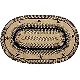 White and navy area rug