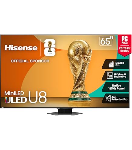 Amazon.com: Hisense (Refurbished) 65-Inch Class U8 Series Mini-LED