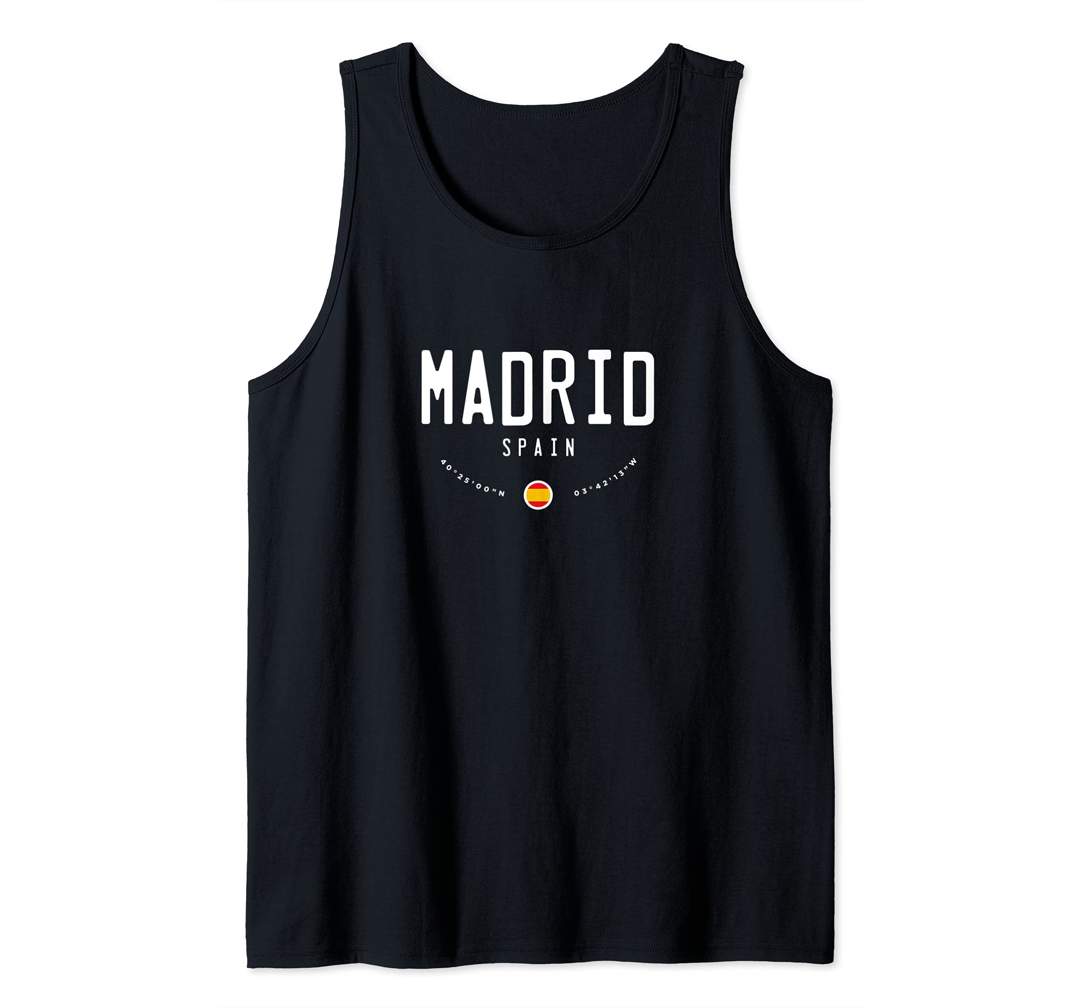 Madrid Spain Flag Tank Top