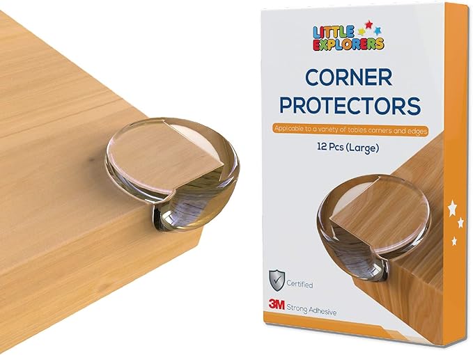 Corner Protectors for Kids by Little Explorers 12 Large Baby Corner