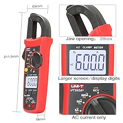 UNI-T UT202A+ Digital clamp Meter 6000 Counts Auto