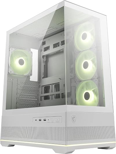 MSI MAG PANO 110R PZ White Mid-Tower Gaming Case supports 400mm GPU