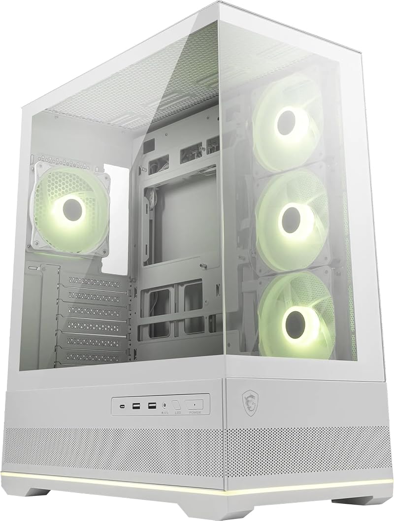 MSI MAG PANO 110R PZ White Mid-Tower Gaming Case supports 400mm GPU