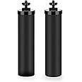 Kainasch Water Filter Replacement for Berkey, Black Activated Carbon Filters Compatible with Berkey Big, Light, Imperial, Travel, Crown, Royal Series Gravity-Fed Water Filter System(Pack of 2)