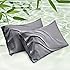 Bedsure Pillow Cases Standard Size, Cooling Pillow Cases, Rayon Derived from Bamboo Dark Grey Pillowcases Standard Set of 2, 