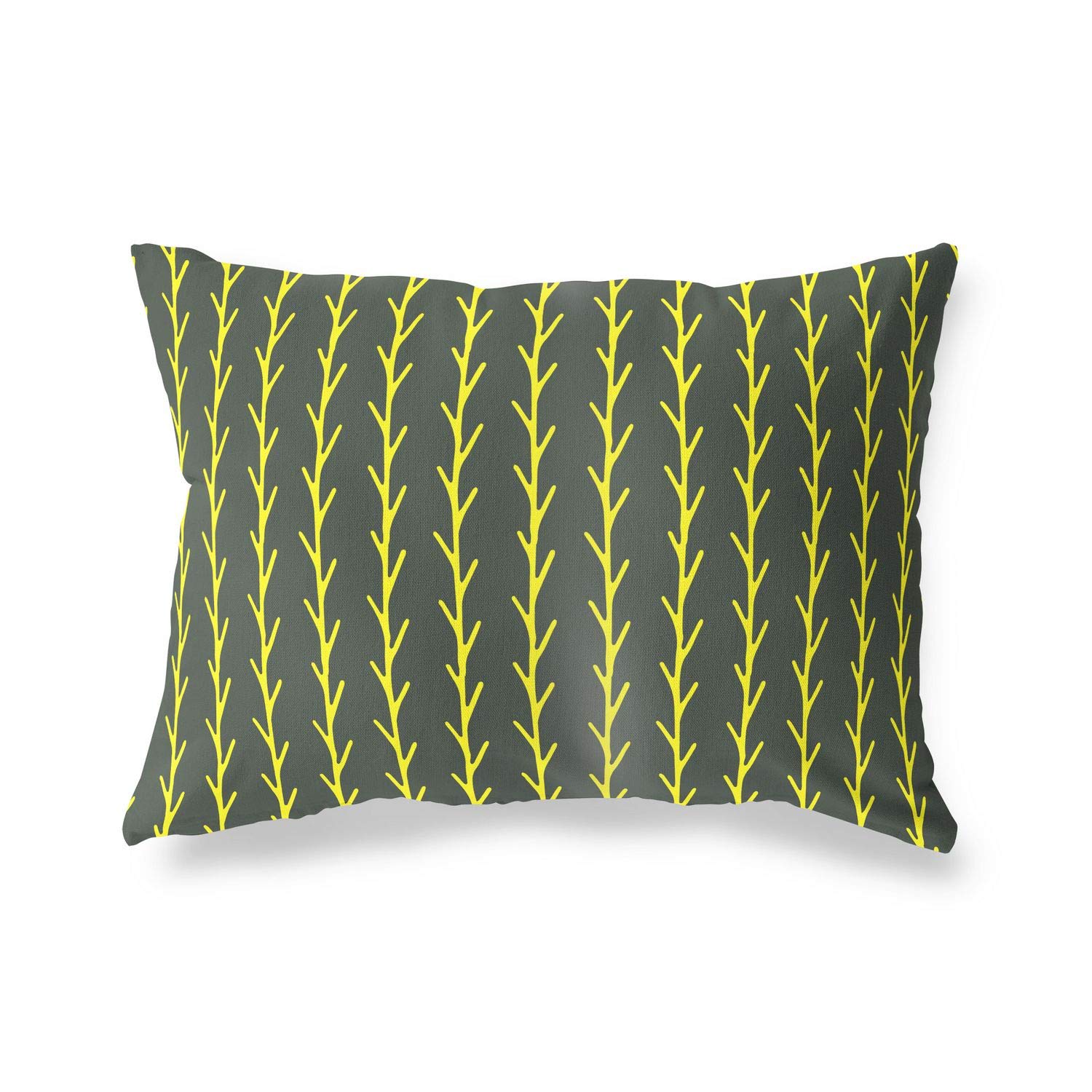 BonaMaison Decorative Cushion Cover, Neon Yellow-Fume Throw Pillow Covers, Home Decorative Pillowcases for Livingroom, Sofa, Bedroom, Size: 45X60 Cm - Designed and Manufactured in Turkey