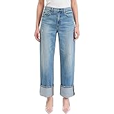 DAZE Women's Eastside Loose Fit Rolled Cuff Denim Jeans (All Mine Vintage, 32)