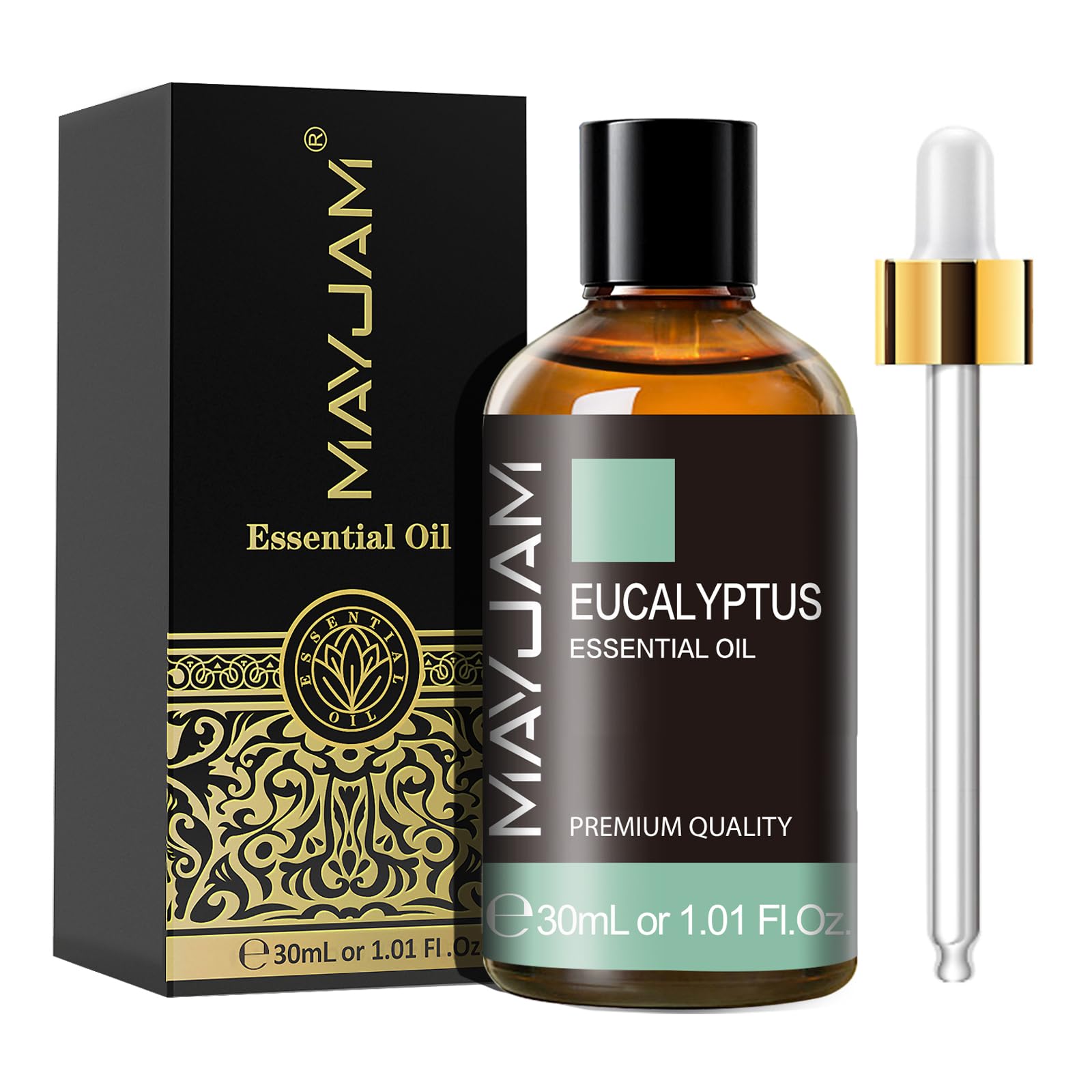 MAYJAM Eucalyptus Essential Oils 30ML, Eucalyptus Oils for Diffuser, Humidifier, DIY, Home, Wardrobes