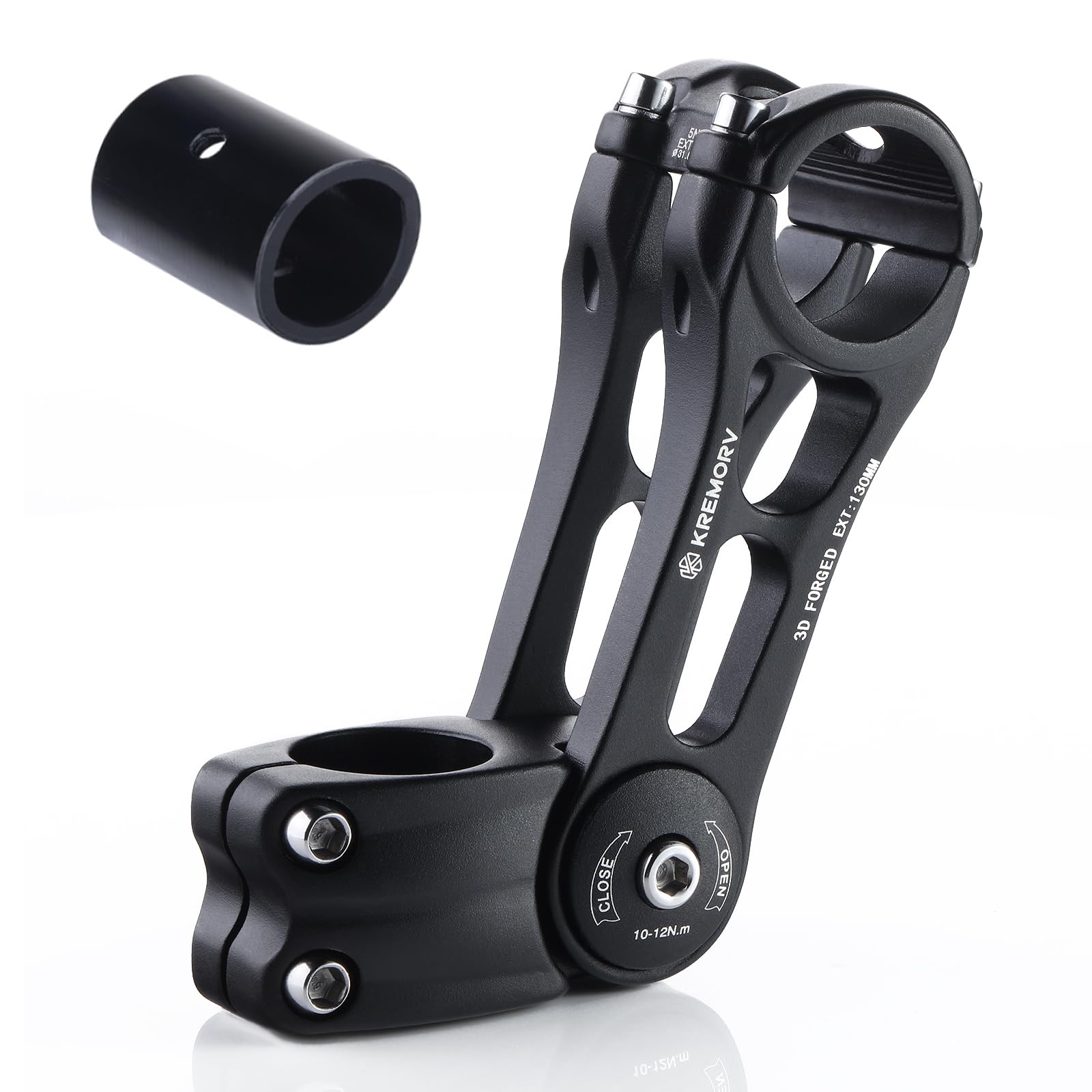 KREMORV Bike Stem Universal 25.4mm and 31.8mm Adjustable Bicycle Stem Riser MTB Stem for Mountain Bike Road Bike BMX length 110mm 130mm