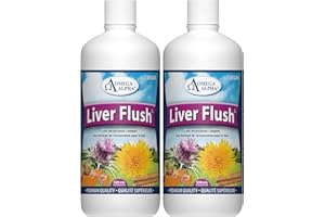 Omega Alpha Liver Flush, Vegan Liver Restoration Complex, 2 Pack, 500 mL Bottles