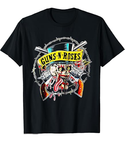 Amazon.com: Guns N' Roses Official Skull Heads T-Shirt : Clothing