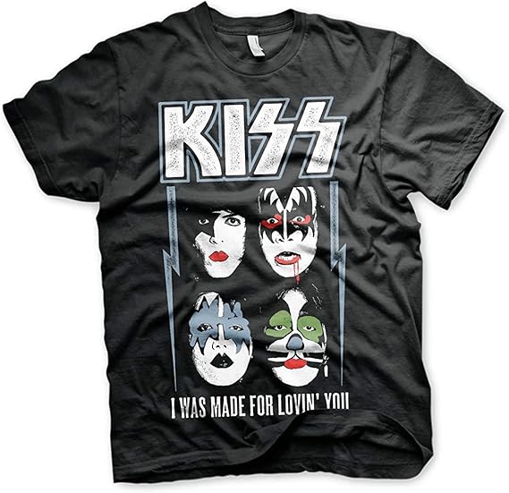KISS Officially Licensed I was Made for Lovin' You Men's TShirt (Black