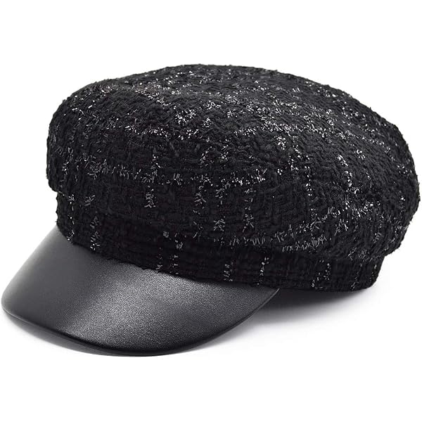 ULTRAFINO Murphy Wool Herringbone Ivy Flat Cap 7 1/8 Grey at