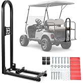 HOWBOW Rear Seat Grab Bar for Golf Cart 2+2&amp;4+2 Passanger, Updated Thicken Tubing Golf Cart Seat Safety Handlerail fit Yamaha EZGO Club Car, Heavy Duty Golf Bag Support Frame with Reflective Stickers