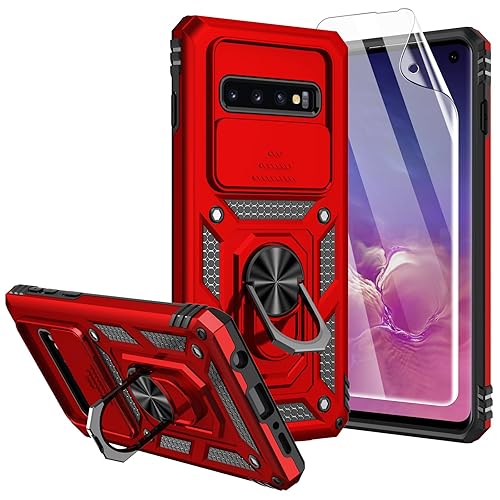 for Galaxy S10 Case,with Screen Protectors and Camera Cover
