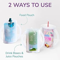 Flipping Holder with lid for Food Pouches & Juice
