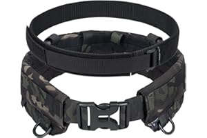 IDOGEAR Tactical Belt MOLLE Military Belt Modular Rigger's Belt Adjustable Combat Belt with Inner Belt and Outer Belt Set