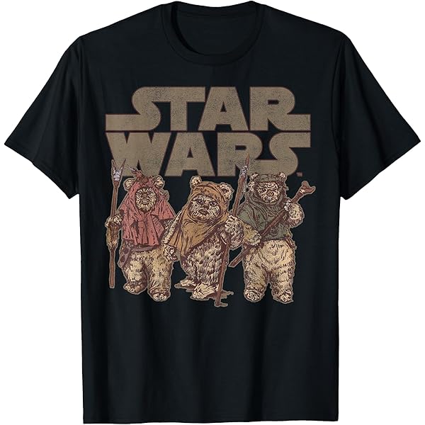 Amazon.com: Star Wars Nub-Nub Ewok Vintage Camp Graphic T