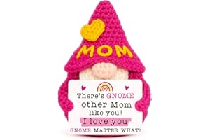 XgiftCreat Mom Gifts Mothers Birthday - Funny Christmas Stocking Stuffers Presents for Mom Birthday Mother's Day from Daughter Son, Cute Xmas Holiday Gnome Gift for Mother Mama Mommy, I Love You Gnome