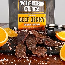 Wicked Cutz Orange Teriyaki Beef Jerky, 24g Protein