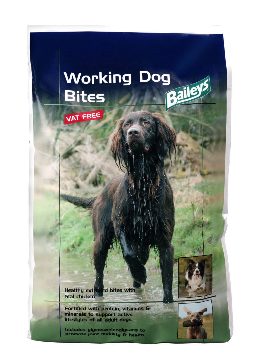 Baileys Horse Feeds Adult Complete Dry Working Dog Food Bites Chicken, 15 kg