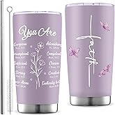 Christian Gifts for Women You Are Tumbler 20oz Religious Christmas Gift Inspirational Faith Based Bible Jesus Catholic Spiritual Baptism Confirmation Stainless Steel Cup Encouragement Birthday Gift