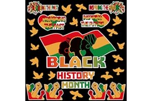 ERICAIR Black History Month Bulletin Board Decorations, 27 Pcs Black History Month Decorations African American National Holiday Bulletin Board Decorations for Classroom Home Celebration Party Supplies