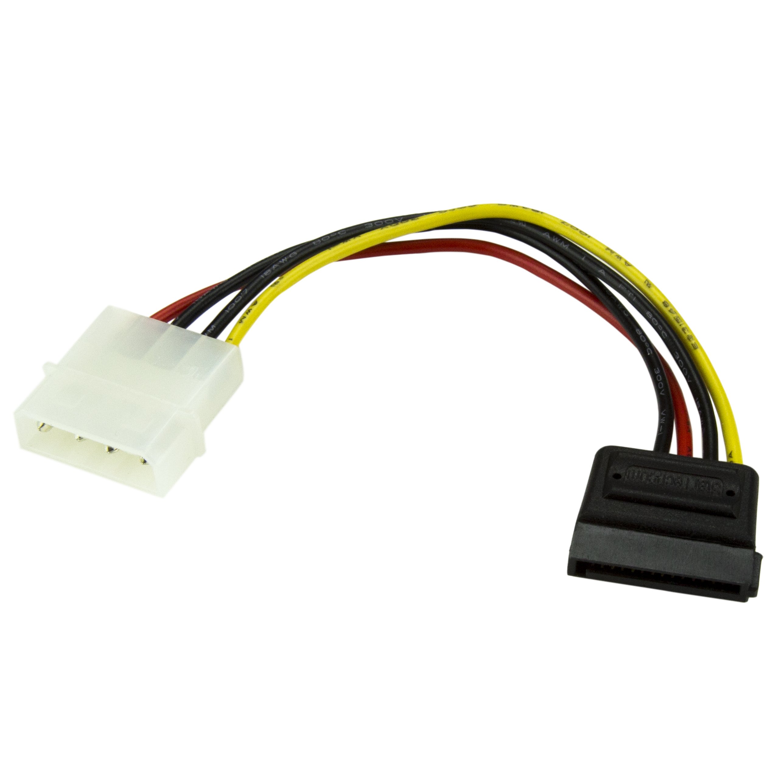 StarTech.com 6in 4 Pin Molex to SATA Power Cable Adapter