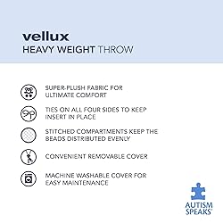 Vellux The Heavy Weight 20 Pound Weighted Ivory Throw